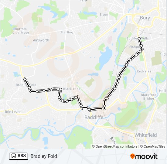 888 bus Line Map