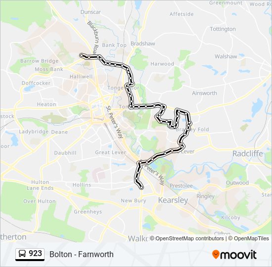 923 Route Schedules, Stops & Maps Oldhams Estate (Updated)