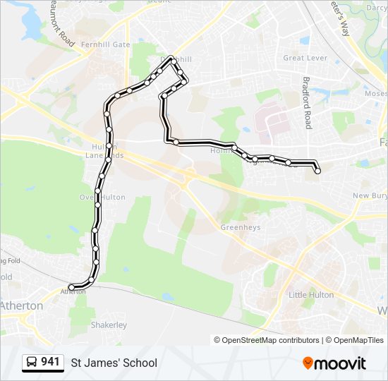 941 Bus Line Map
