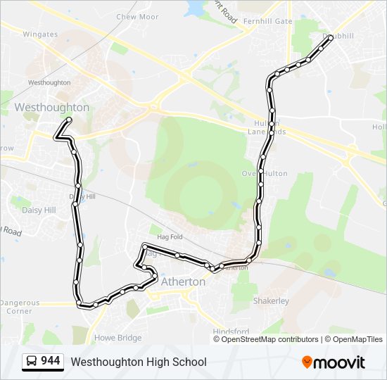944 Bus Line Map
