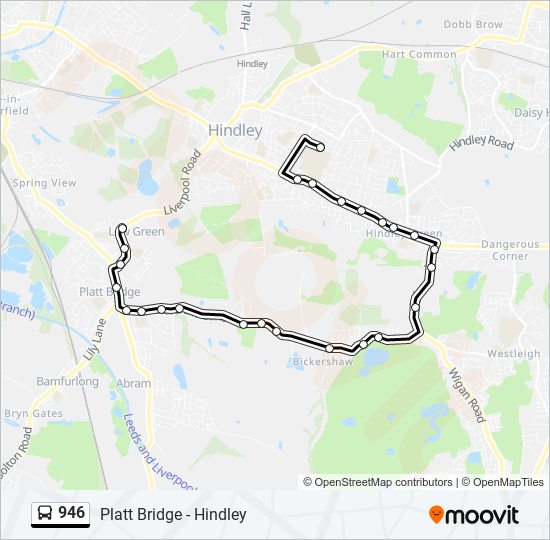 946 Route: Schedules, Stops & Maps - Platt Bridge (Updated)