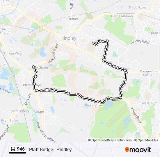 946 bus Line Map