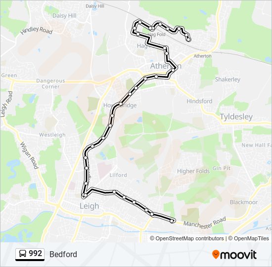 992 bus Line Map