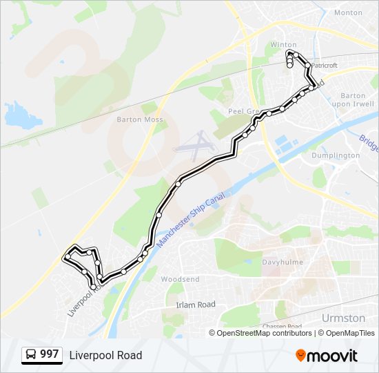 997 Bus Line Map