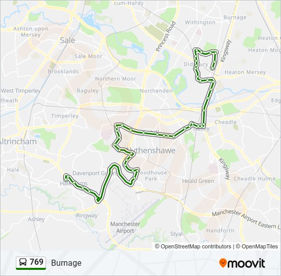 769 bus Line Map