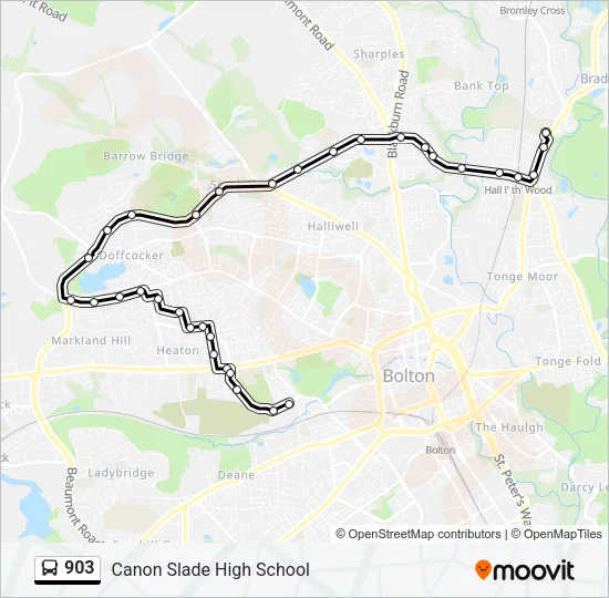 903 Bus Line Map