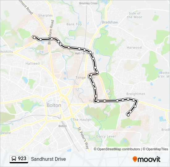 923 Bus Line Map
