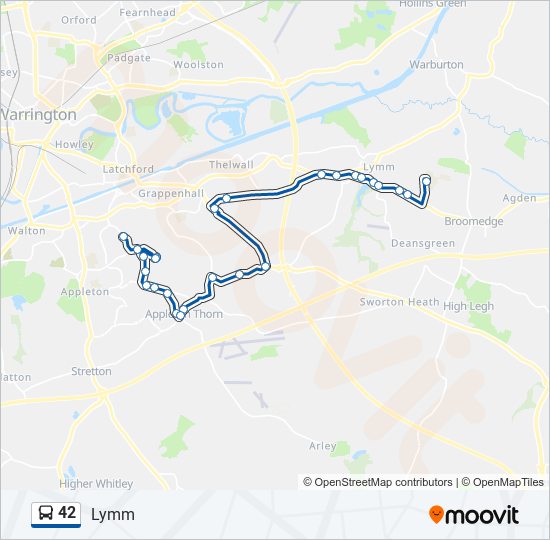 42 Route: Schedules, Stops & Maps - Lymm (Updated)