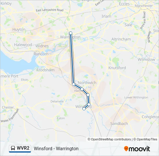 WVR2 Bus Line Map