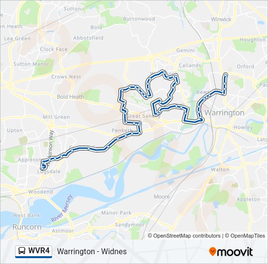 WVR4 Bus Line Map