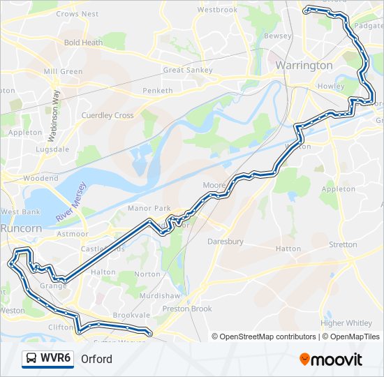 WVR6 bus Line Map