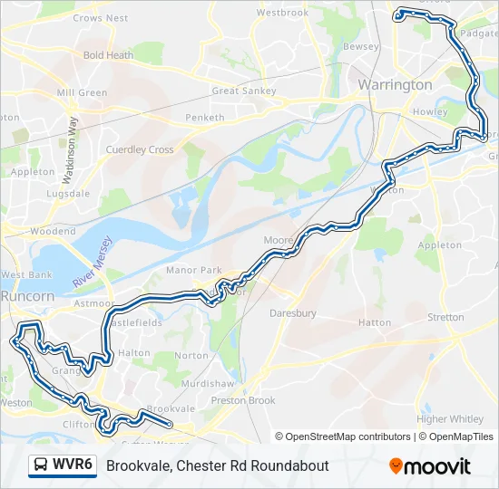 WVR6 Bus Line Map
