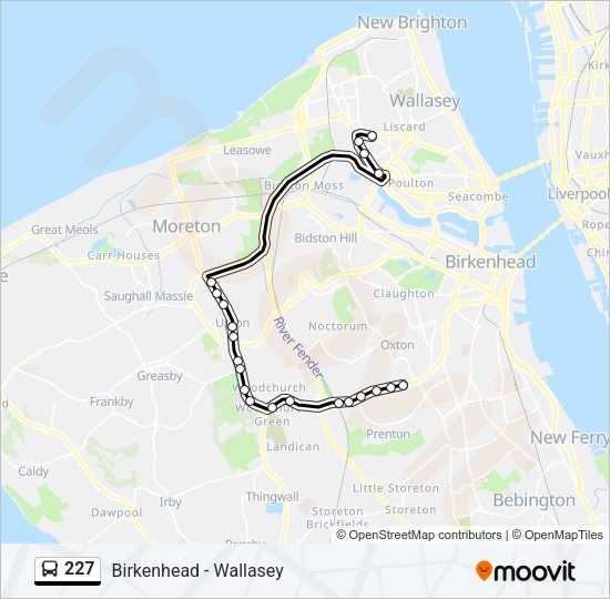 227 Bus Line Map