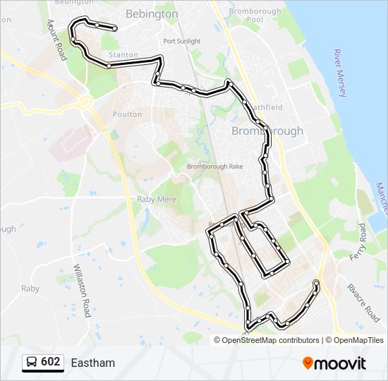 602 Bus Line Map