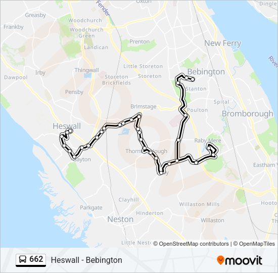 662 Bus Line Map