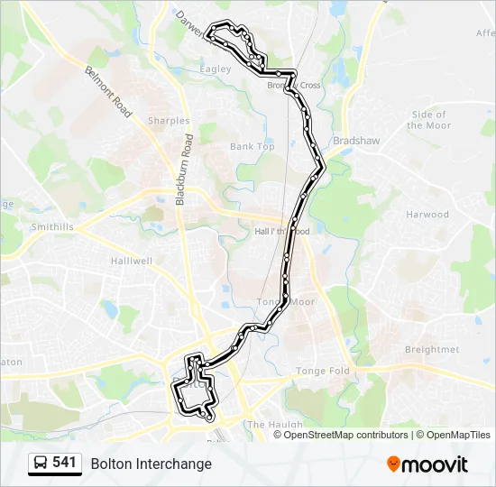 541 Bus Line Map