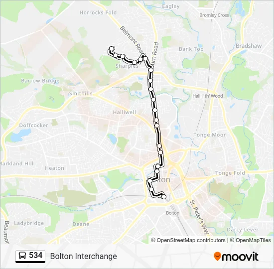 534 534 Route: Schedules, Stops & Maps - Bolton Interchange (Updated)