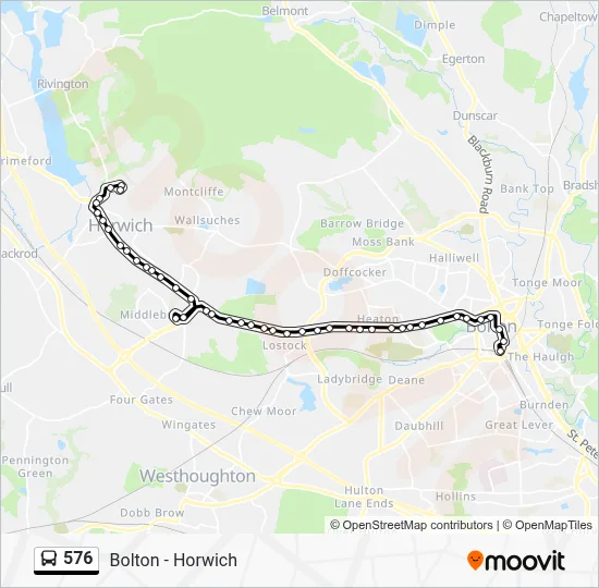576 Route: Schedules, Stops & Maps - Old Lord's Crescent (Updated)