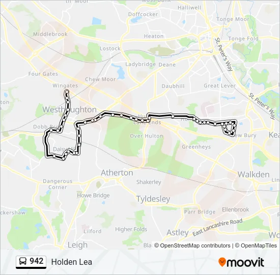 942 Bus Line Map