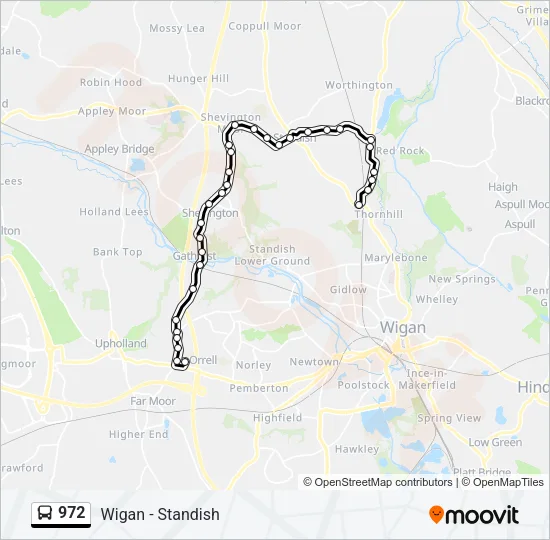 972 Bus Line Map