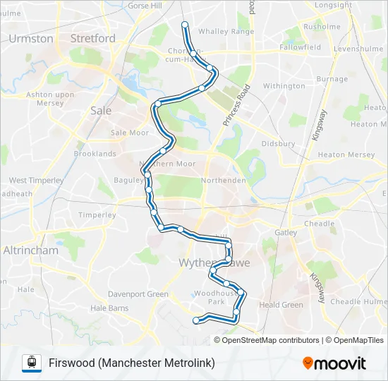 NAVY LINE Light Rail Line Map