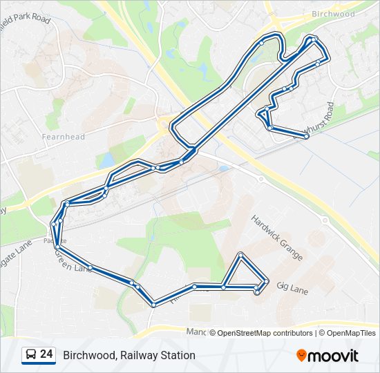 24 Bus Line Map