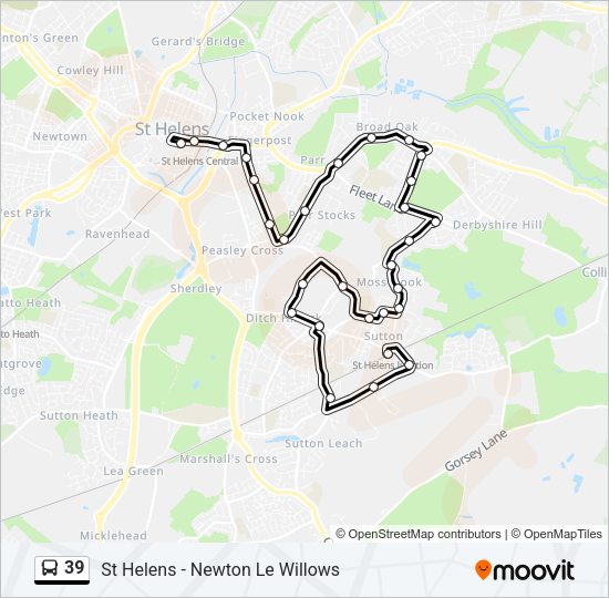 39 Bus Line Map