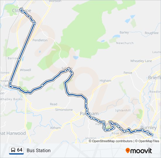 64 Bus Line Map