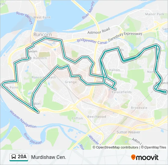 20A Bus Line Map