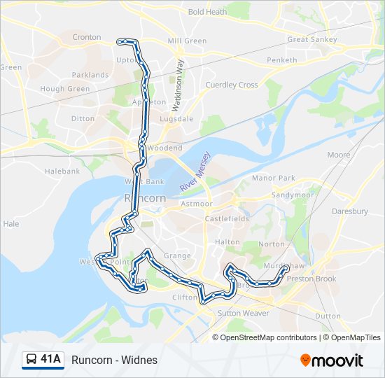 41A Bus Line Map