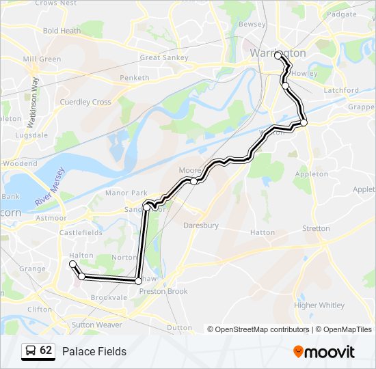 62 Route: Schedules, Stops & Maps - Palace Fields (Updated)