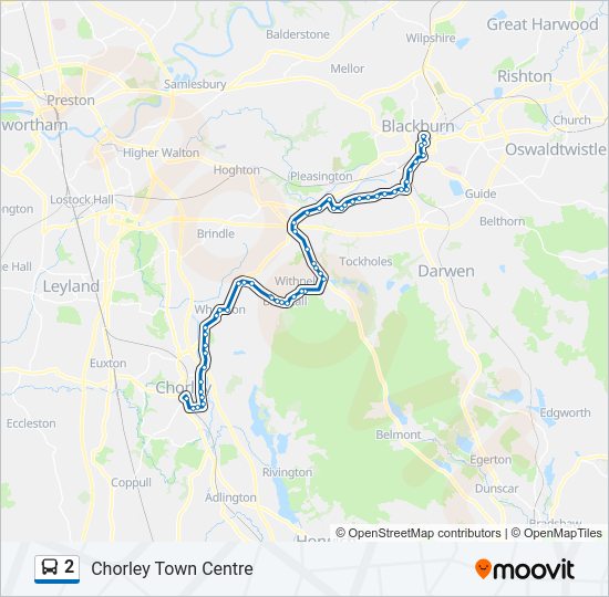 2 bus Line Map