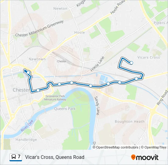 7 Bus Line Map
