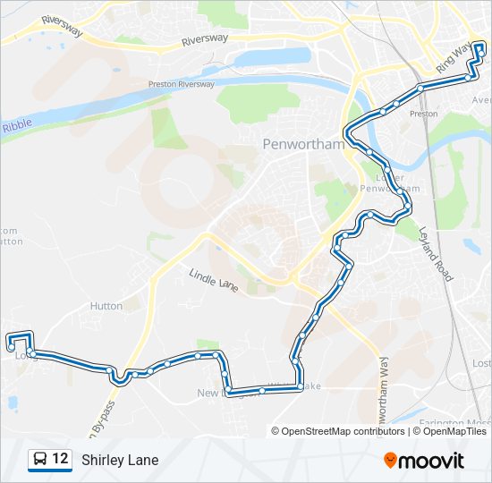 12 Bus Line Map