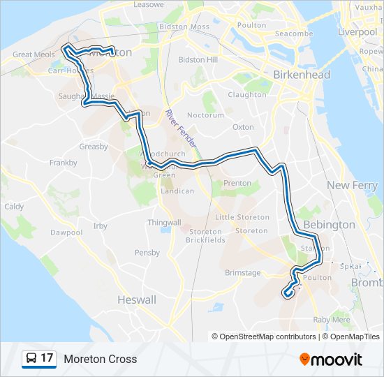 17 Bus Line Map