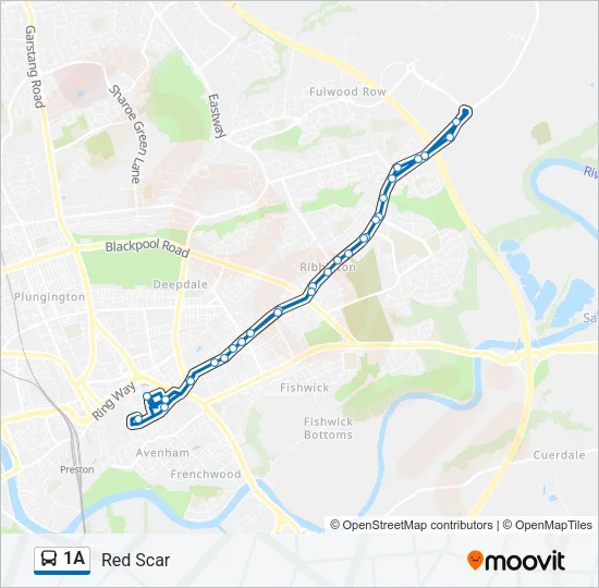 1A Bus Line Map