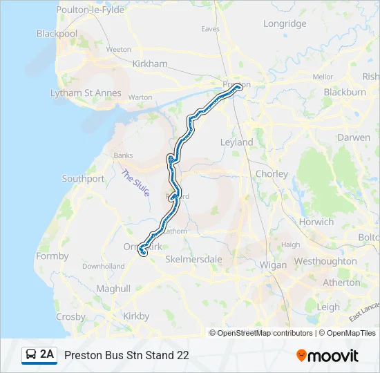 2A Bus Line Map