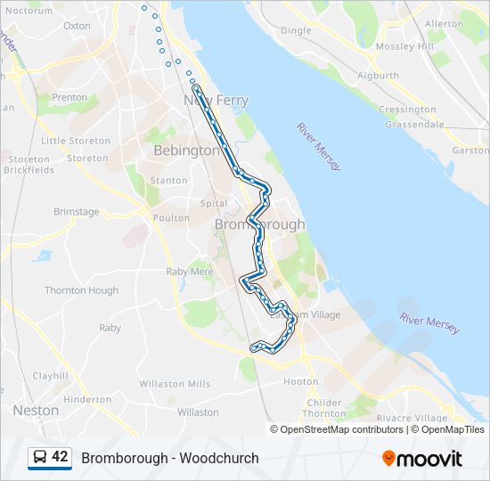 42 Bus Line Map
