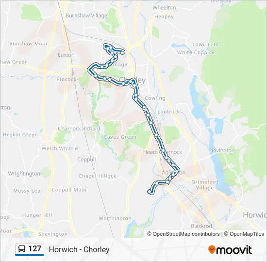 127 Route: Schedules, Stops & Maps - The Common (Updated)