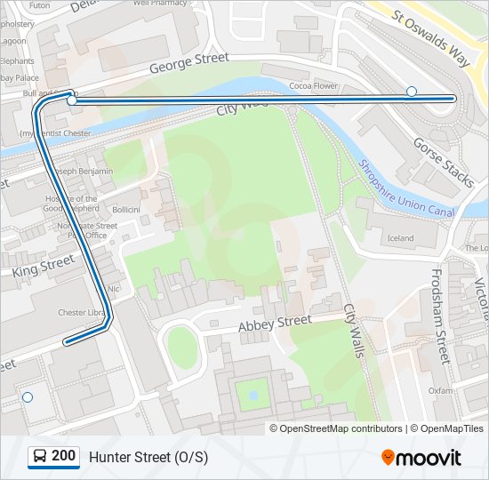 200 Bus Line Map