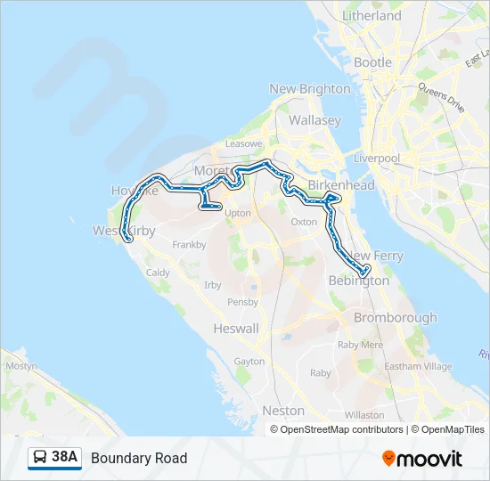 38A  Line Map