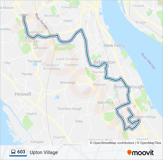 603 Bus Line Map