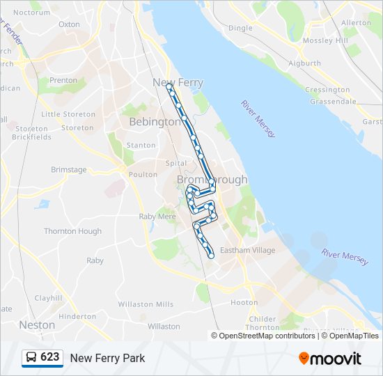 623 Bus Line Map