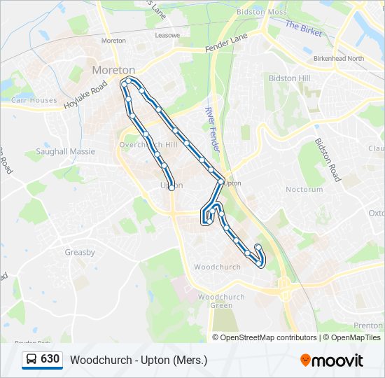 630 Route: Schedules, Stops & Maps - Upton (Updated)