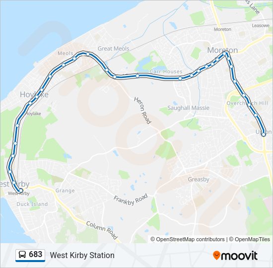 683 Bus Line Map