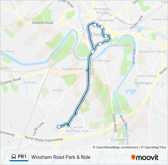 PR1 Bus Line Map