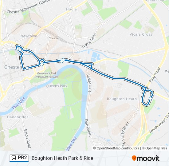 PR2 Bus Line Map