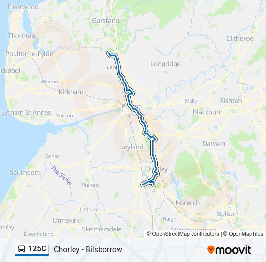 125C Bus Line Map