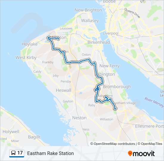 17 Bus Line Map