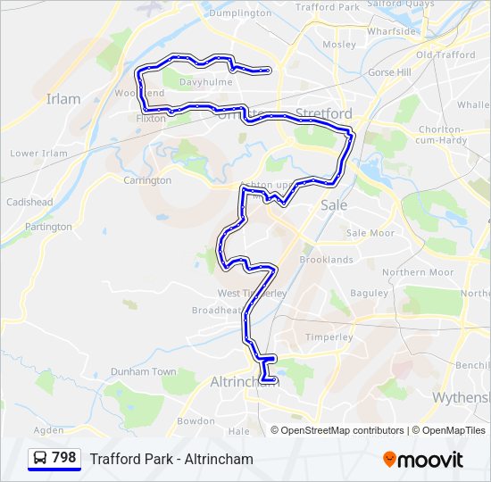 798 Bus Line Map